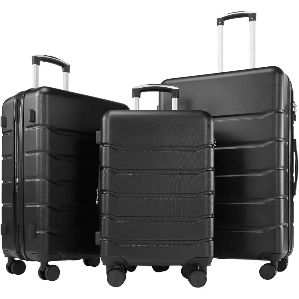 Expandable Hard Shell Luggage Set - 3피스 하드쉘 스피너 캐리어 세트 (TSA