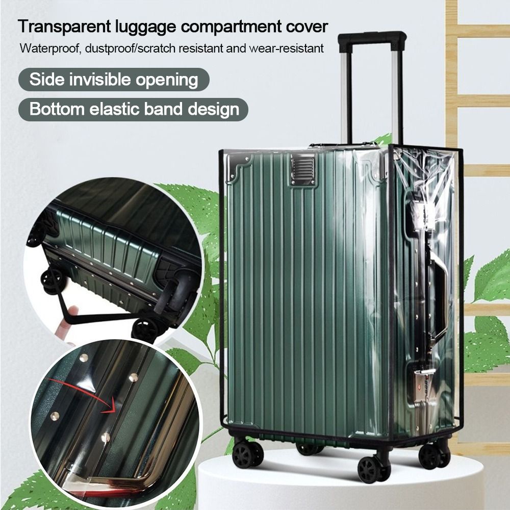 Waterproof Suitcase Cover Protector - 내구성이 뛰어난 완전 투명 수하물 보호