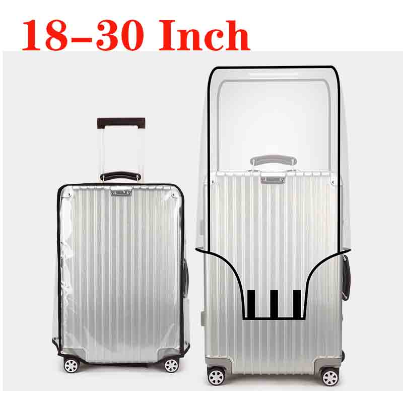 Luggage Protective Cover Transparent - 여행 가방 PVC 커버 보호대, 투명