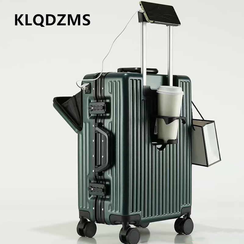 Front Opening Laptop Luggage 24 Inch - KLQDZMS 다기능 여행 가방 전면 개방형