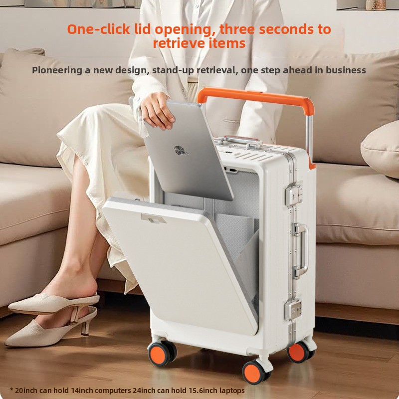 Front Opening Laptop Luggage 24 Inch - 20/24/26인치 알루미늄 프레임 러기지, 전면 개방형