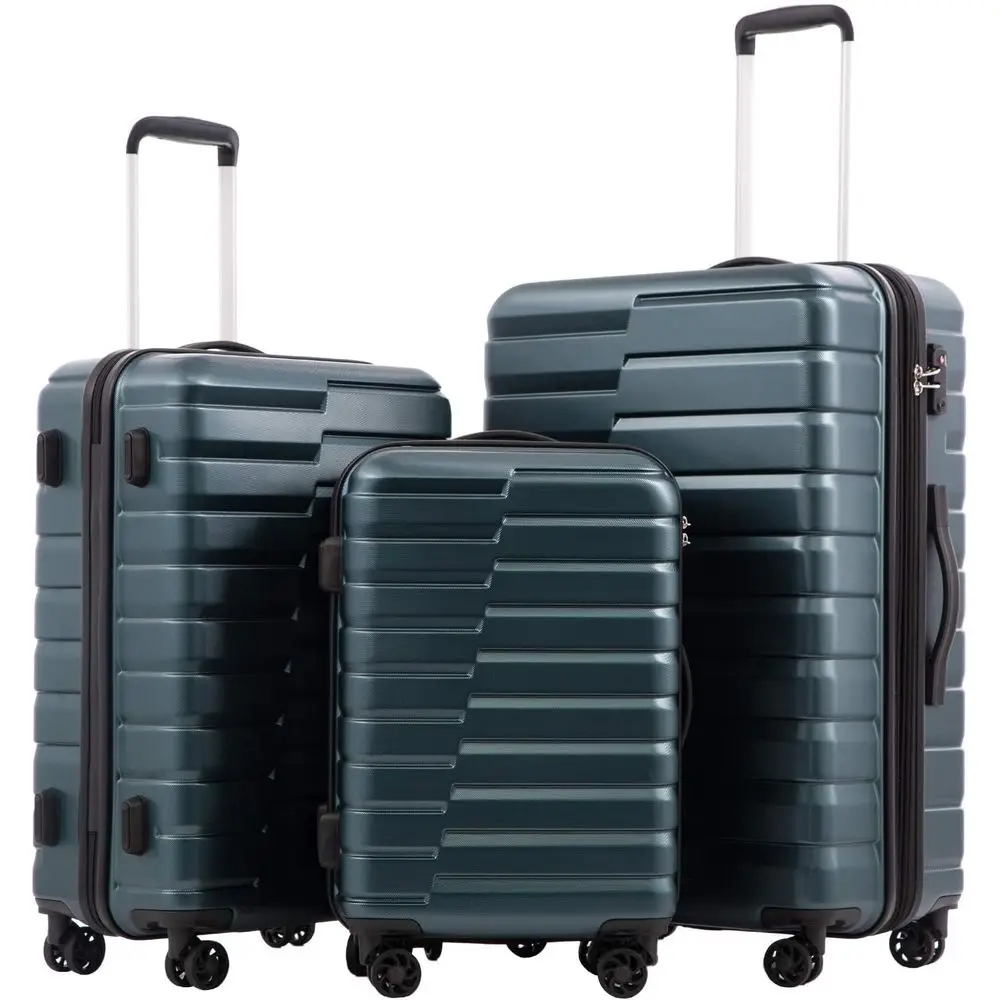 Expandable Hard Shell Luggage Set - 3피스 하드쉘 스피너 러기지 세트, 확장형