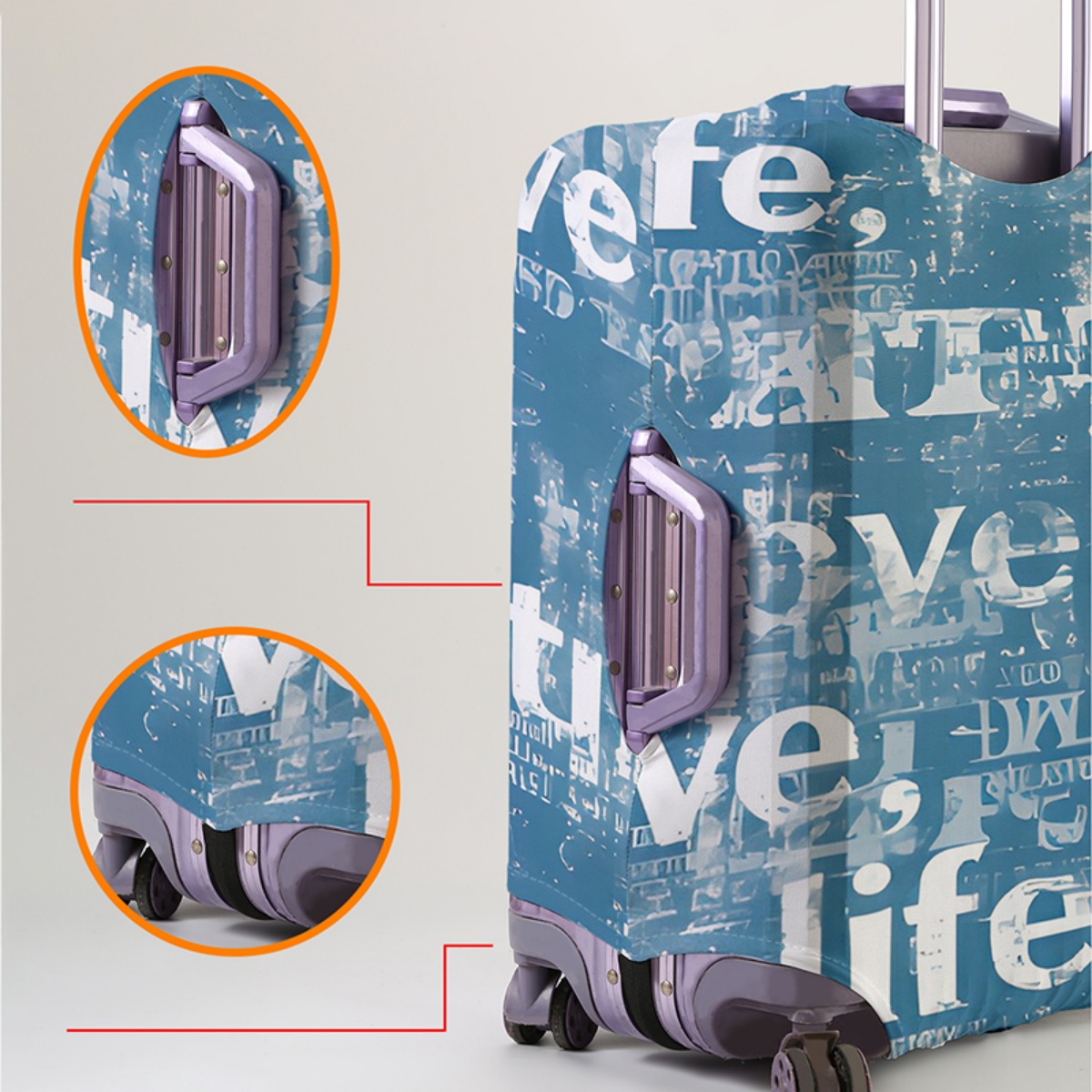 수하물 커버 보호대 18-32인치 여행가방 여행용품용  - Waterproof Suitcase Cover Protector 리뷰 및 가격