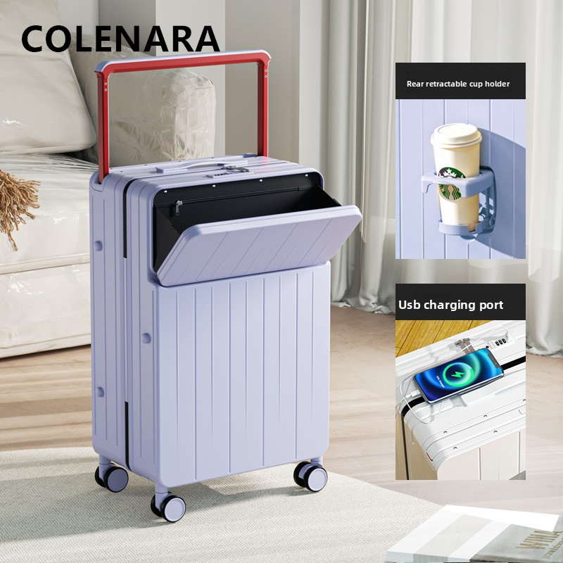 콜레나라 다기능 수트케이스 충전 기능 탑재 캐리어 앞면 - Front Opening Laptop Luggage 24 Inch 리뷰 및 가격
