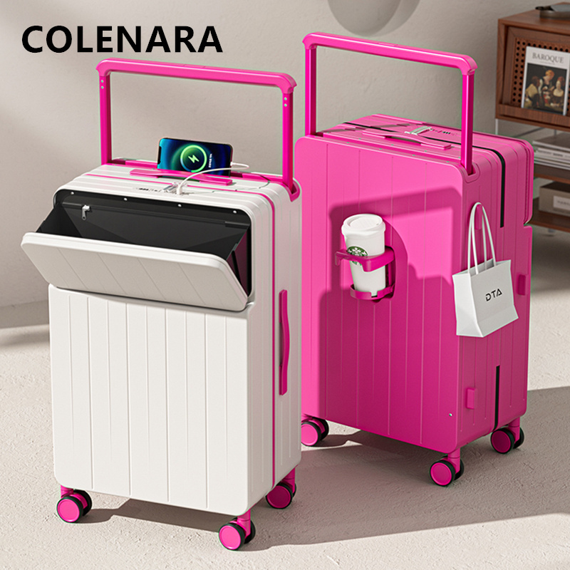 콜레나라 다기능 수트케이스 충전 기능 탑재 캐리어 앞면 - Front Opening Laptop Luggage 24 Inch 리뷰 및 가격