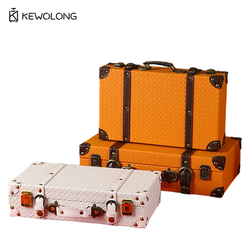 빈티지 유럽풍 레트로 여행 가방 모양 수납함, 옛날풍  - Retro Vintage Trunk Suitcase 리뷰 및 가격