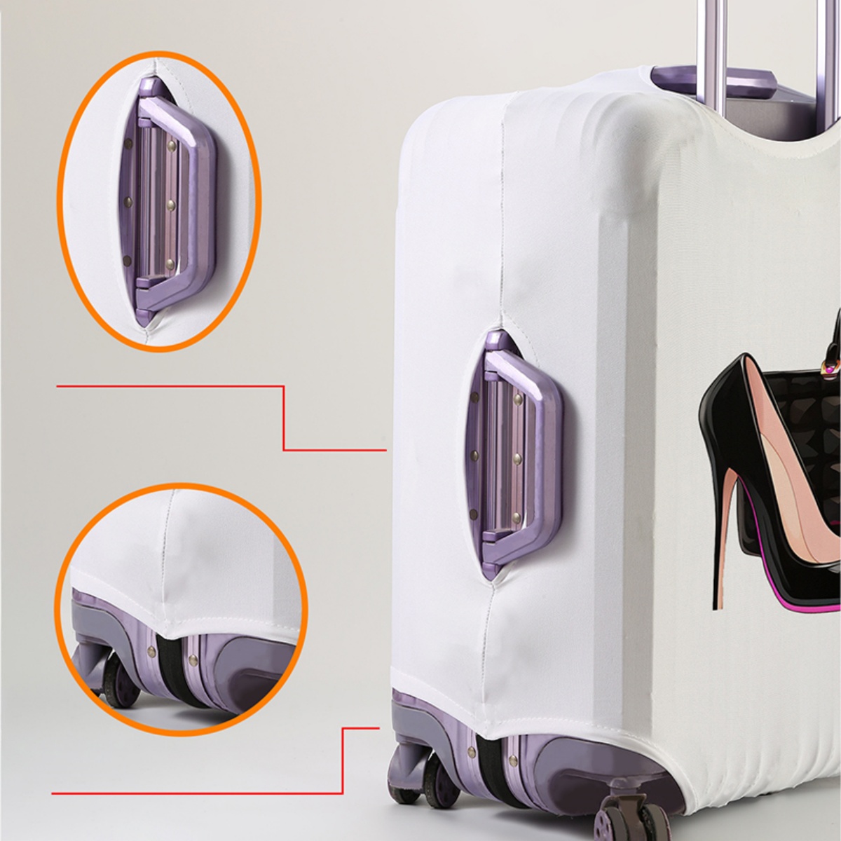 수하물 커버 보호대 18-32인치 여행가방 여행용품용  - Waterproof Suitcase Cover Protector 리뷰 및 가격