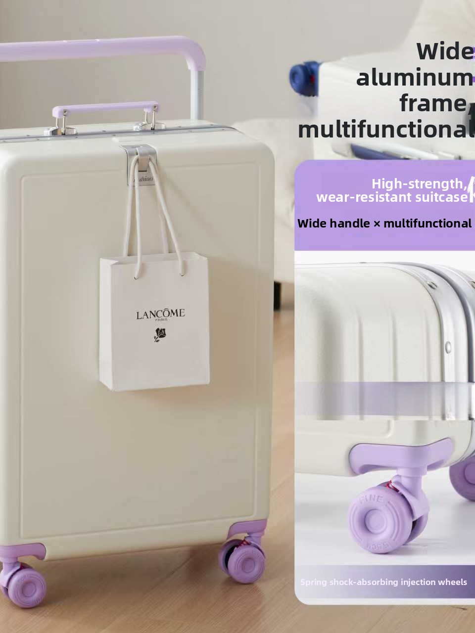 새로운 대용량 알루미늄 프레임 러기지 백, 넓은 당김봉 - Aluminum Frame Carry On Luggage 리뷰 및 가격