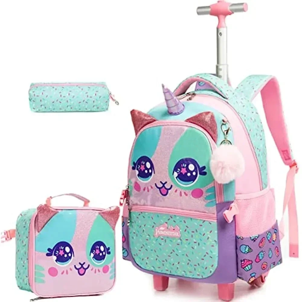 바퀴가 달린 귀여운 롤링 배낭, 초등 학생용 배낭, 여 - Foldable Rolling Luggage Bag 리뷰 및 가격