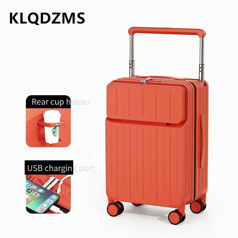 KLQDZMS 전면 개방형 여행 가방 20