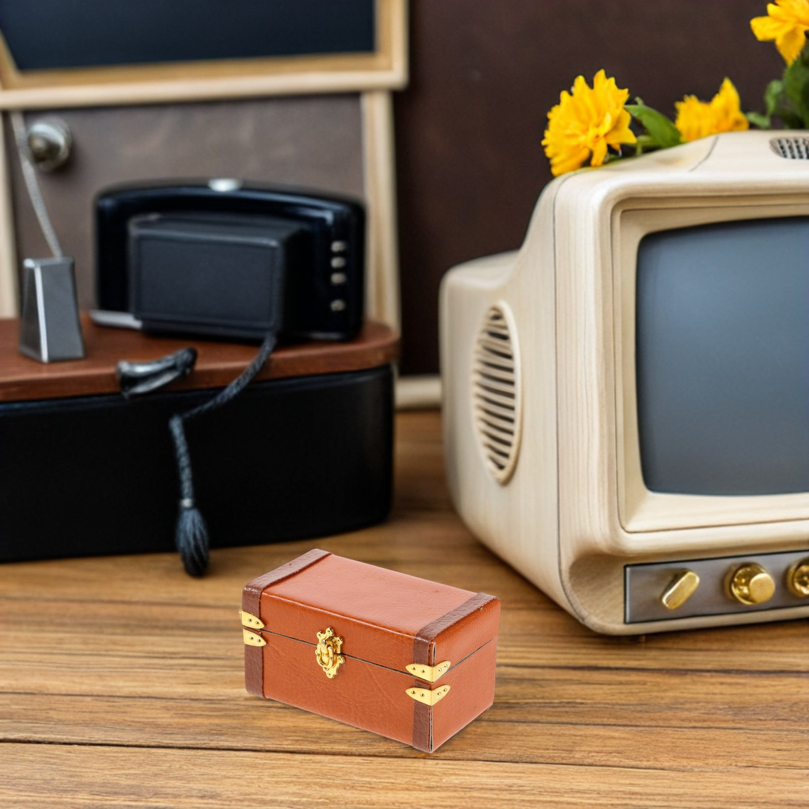 미니어처 빈티지 여행 트렁크 여행가방 레트로 스타일 경 - Retro Vintage Trunk Suitcase 리뷰 및 가격