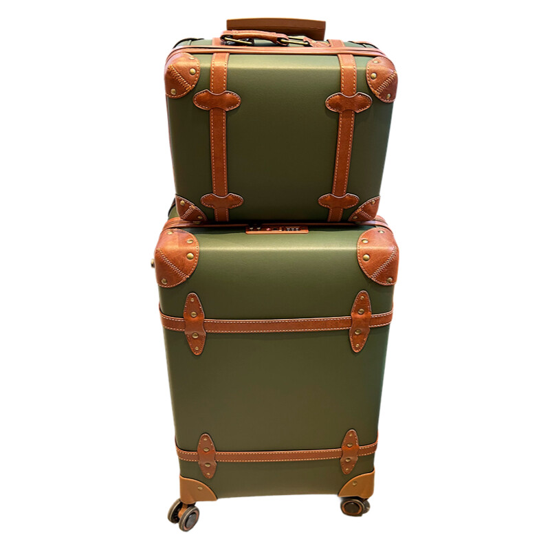 여성용 빈티지 PU 가죽 가방 복고풍 디자인 20in  - Retro Vintage Trunk Suitcase 리뷰 및 가격