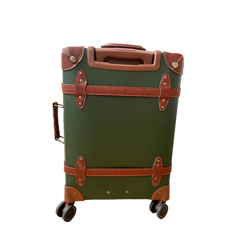 여성용 빈티지 PU 가죽 가방 복고풍 디자인 20in  - Retro Vintage Trunk Suitcase 리뷰 및 가격