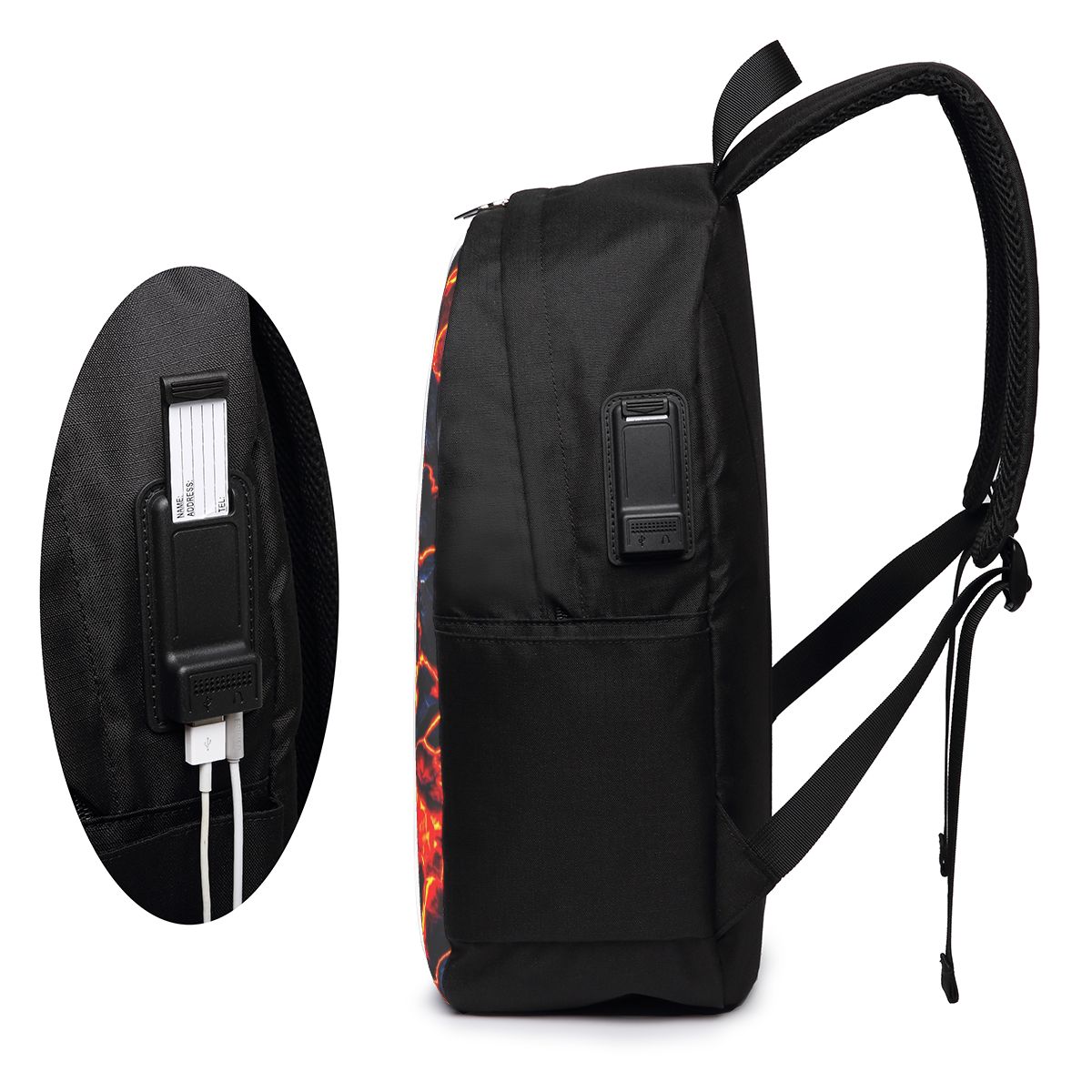마그마 화산 용암 화재 배낭 여행 노트북 가방 컴퓨터  - Travel Bags 리뷰 및 가격