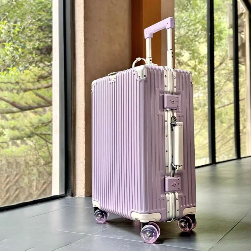 다채로운 자동 스피너 휠이있는 여행 가방 알루미늄 프레 - Aluminum Frame Carry On Luggage 리뷰 및 가격