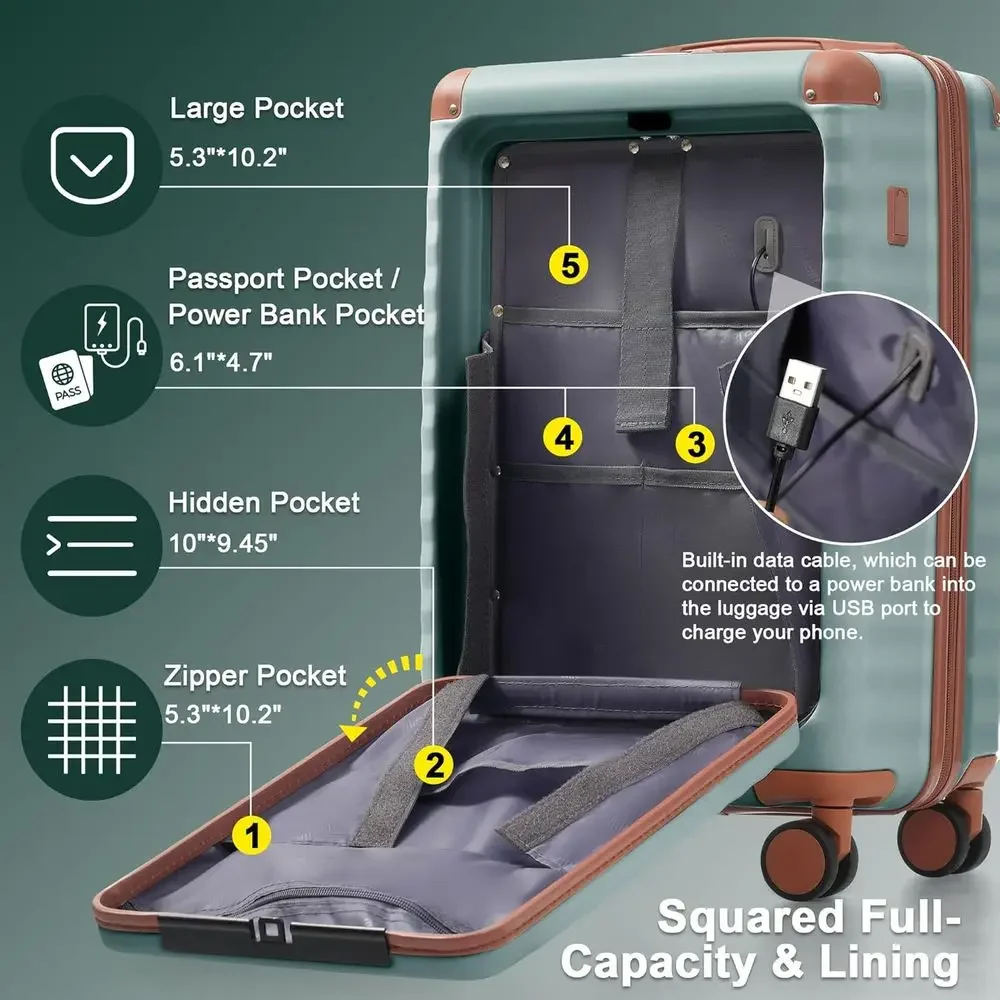 5종 확장형 하드쉘 여행가방 세트 (스피너 휠, 경량  - Expandable Hard Shell Luggage Set 리뷰 및 가격