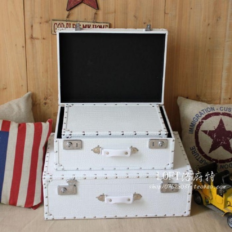 악어 가죽 무늬 여행용 케이스, 잠금장치가 있는 앤티크 - Retro Vintage Trunk Suitcase 리뷰 및 가격