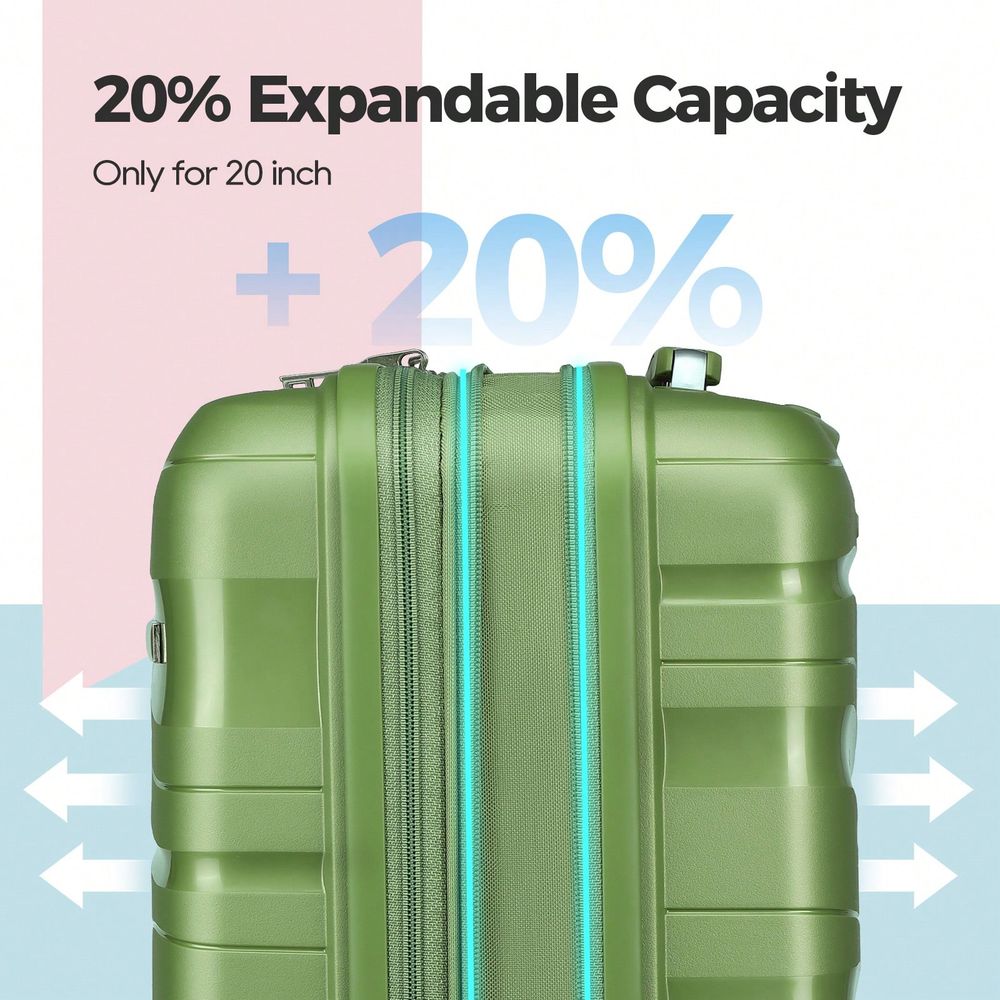 3피스 하드쉘 여행가방 세트, 가벼운 PP 소재 캐리어 - Expandable Hard Shell Luggage Set 리뷰 및 가격