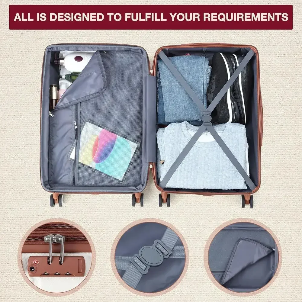 확장형 3피스 하드쉘 여행가방 세트 (스피너 휠 포함) - Expandable Hard Shell Luggage Set 리뷰 및 가격
