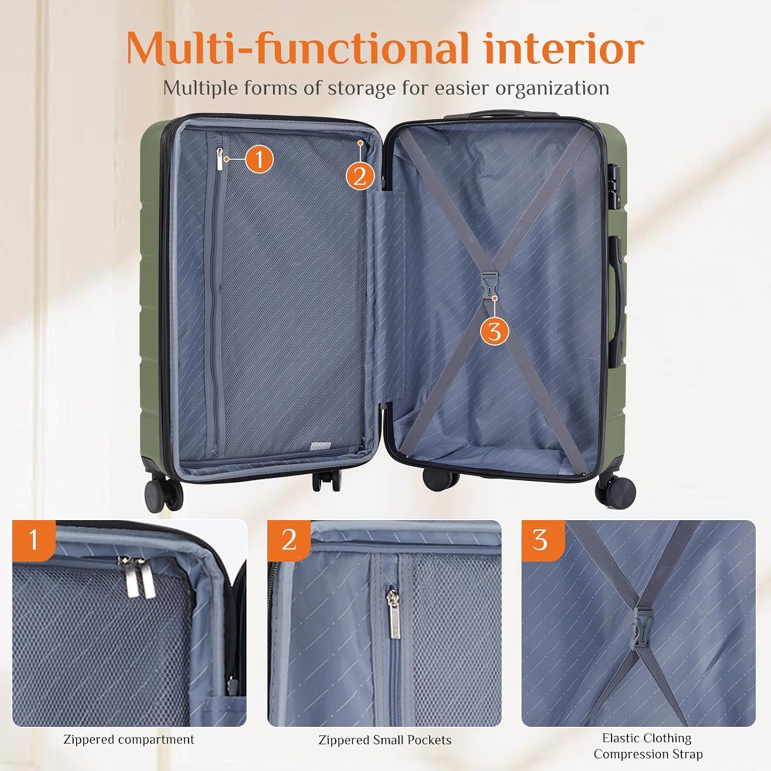 28인치 기내용 수하물, 하드 쉘 ABS 여행 가방,  - Expandable Hard Shell Luggage Set 리뷰 및 가격
