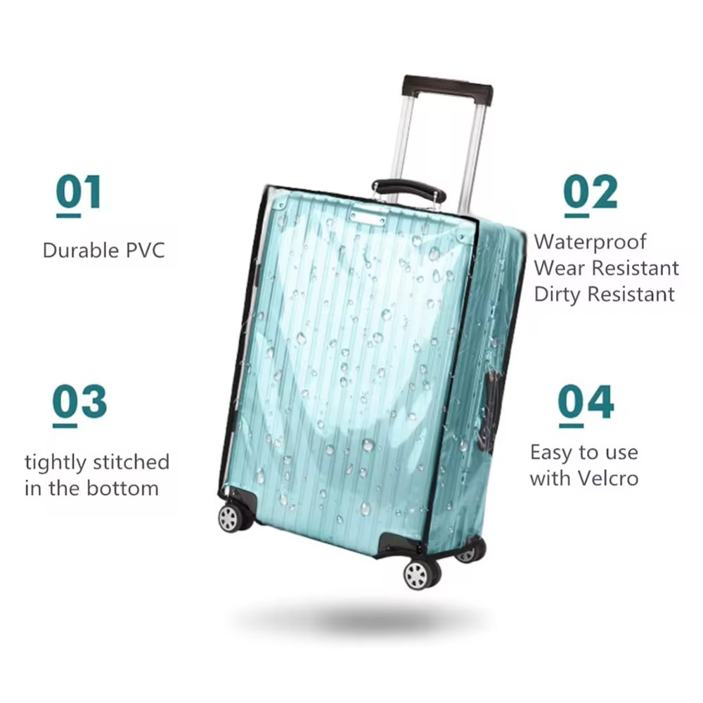 새로운 여행 수하물 보호 케이스 18-30 인치 PVC - Luggage Protective Cover Transparent 리뷰 및 가격