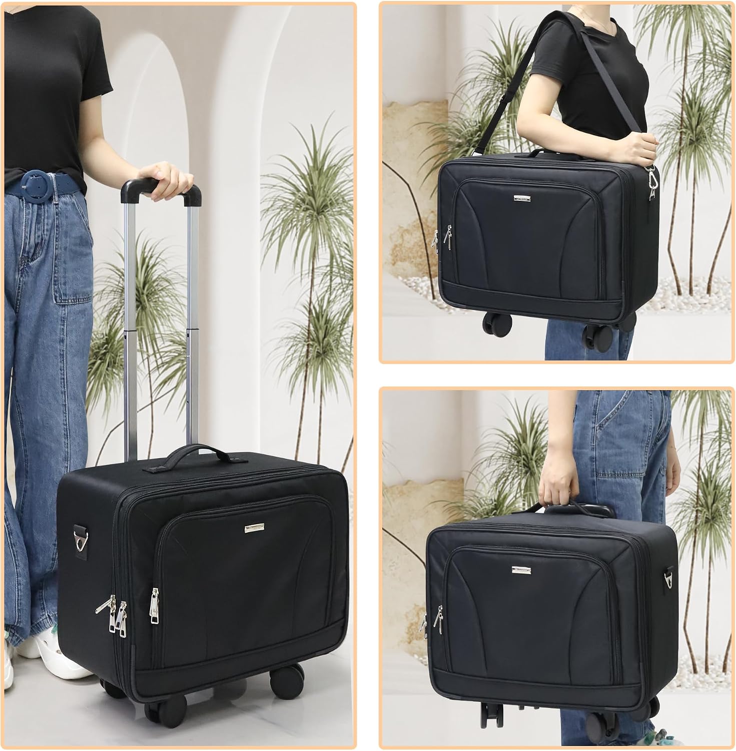 특대형 360도 회전식 메이크업 여행용 트레인 케이스  - Travel Bags 리뷰 및 가격