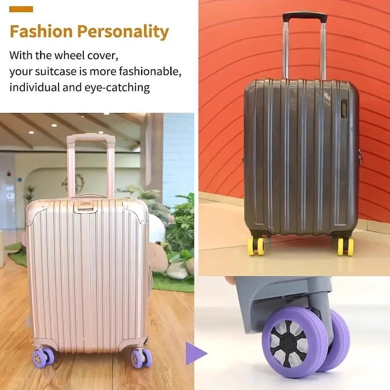 8Pcs 무소음 러기지 휠 고무 슬리브 트롤리 휠 교체 - Silent Replacement Luggage Wheels 리뷰 및 가격