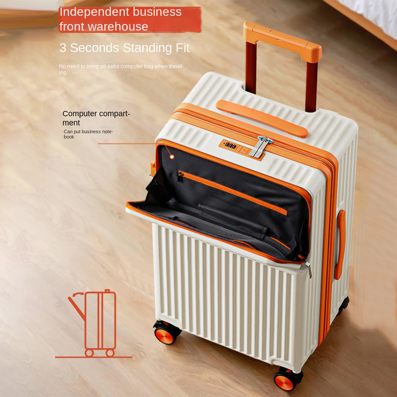 스타일리시한 20-24인치 여행용 캐리어 비즈니스 노트 - Front Opening Laptop Luggage 24 Inch 리뷰 및 가격
