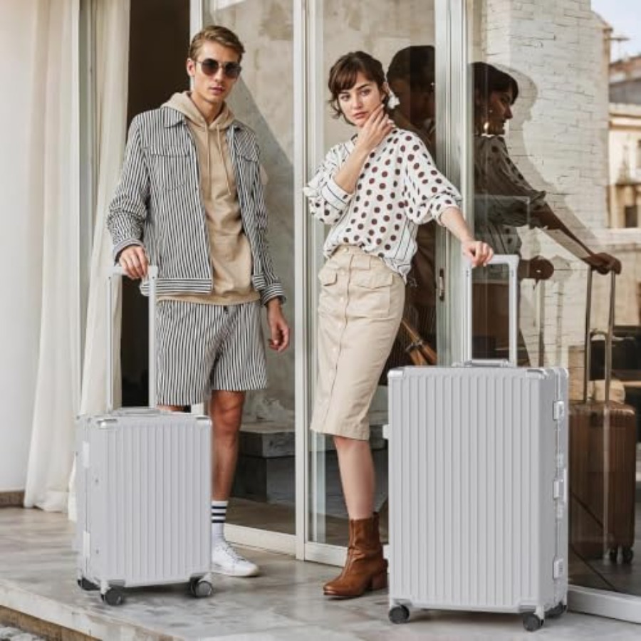 2피스 알루미늄 프레임 기내용 및 수하물용 여행가방 세 - Aluminum Frame Carry On Luggage 리뷰 및 가격
