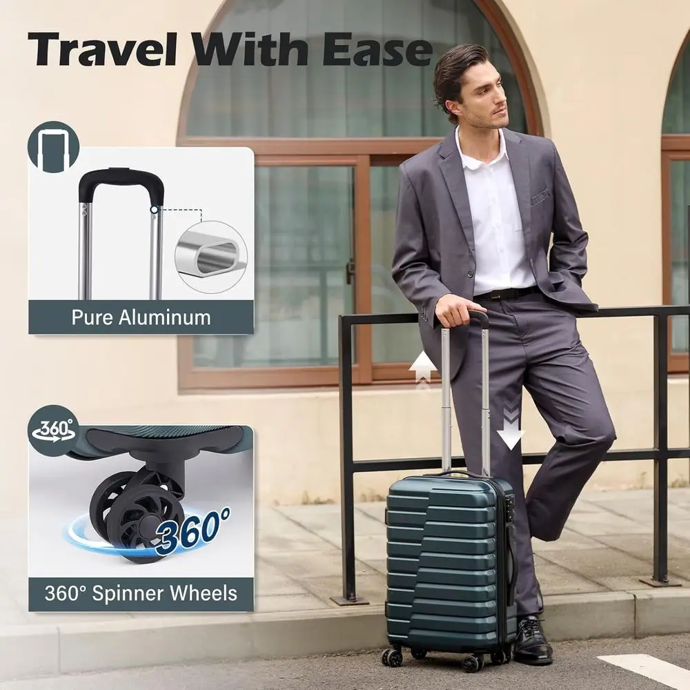 3피스 하드쉘 스피너 러기지 세트, 확장형 대형 여행  - Expandable Hard Shell Luggage Set 리뷰 및 가격